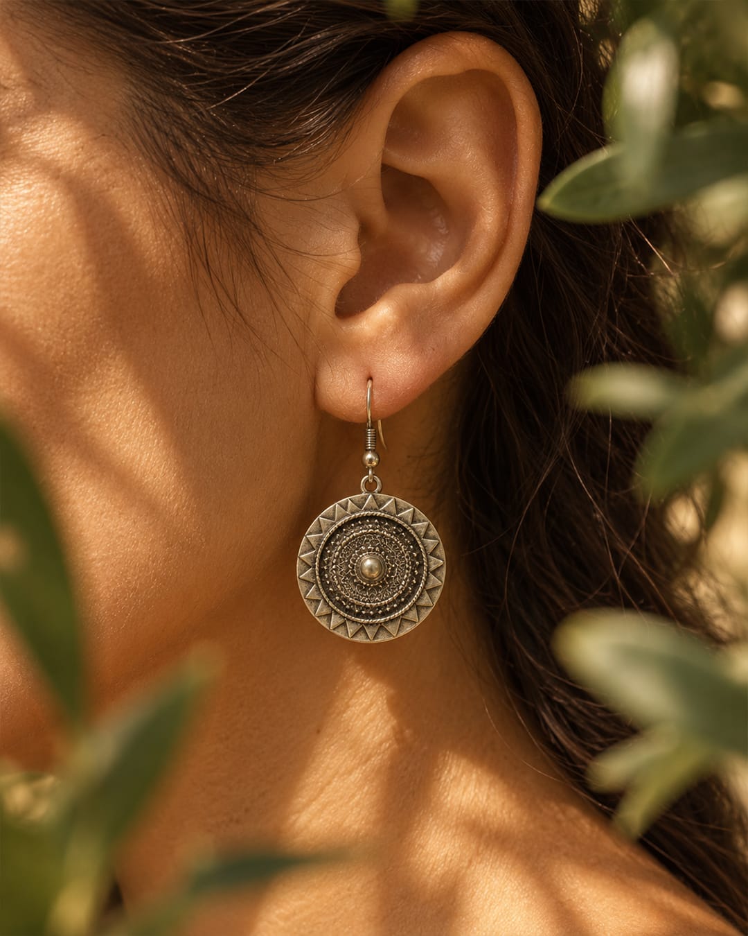 Boucles d’Oreilles Médaillon Anatolie