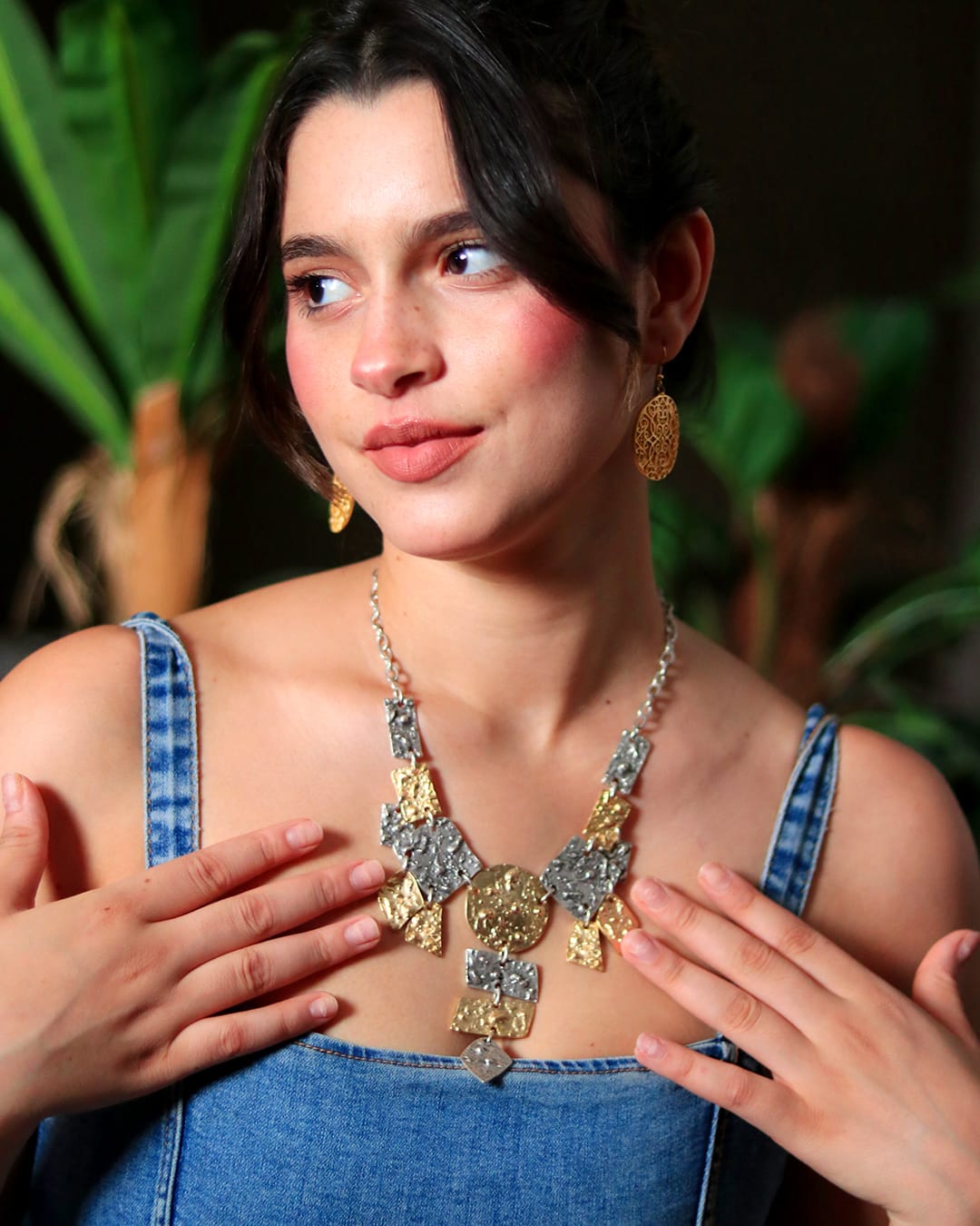 Collier Mosaïque Bicolore – Image 4