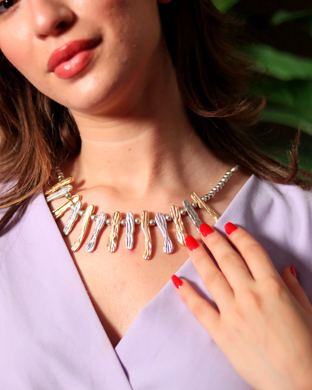 Collier Éclats Bicolores