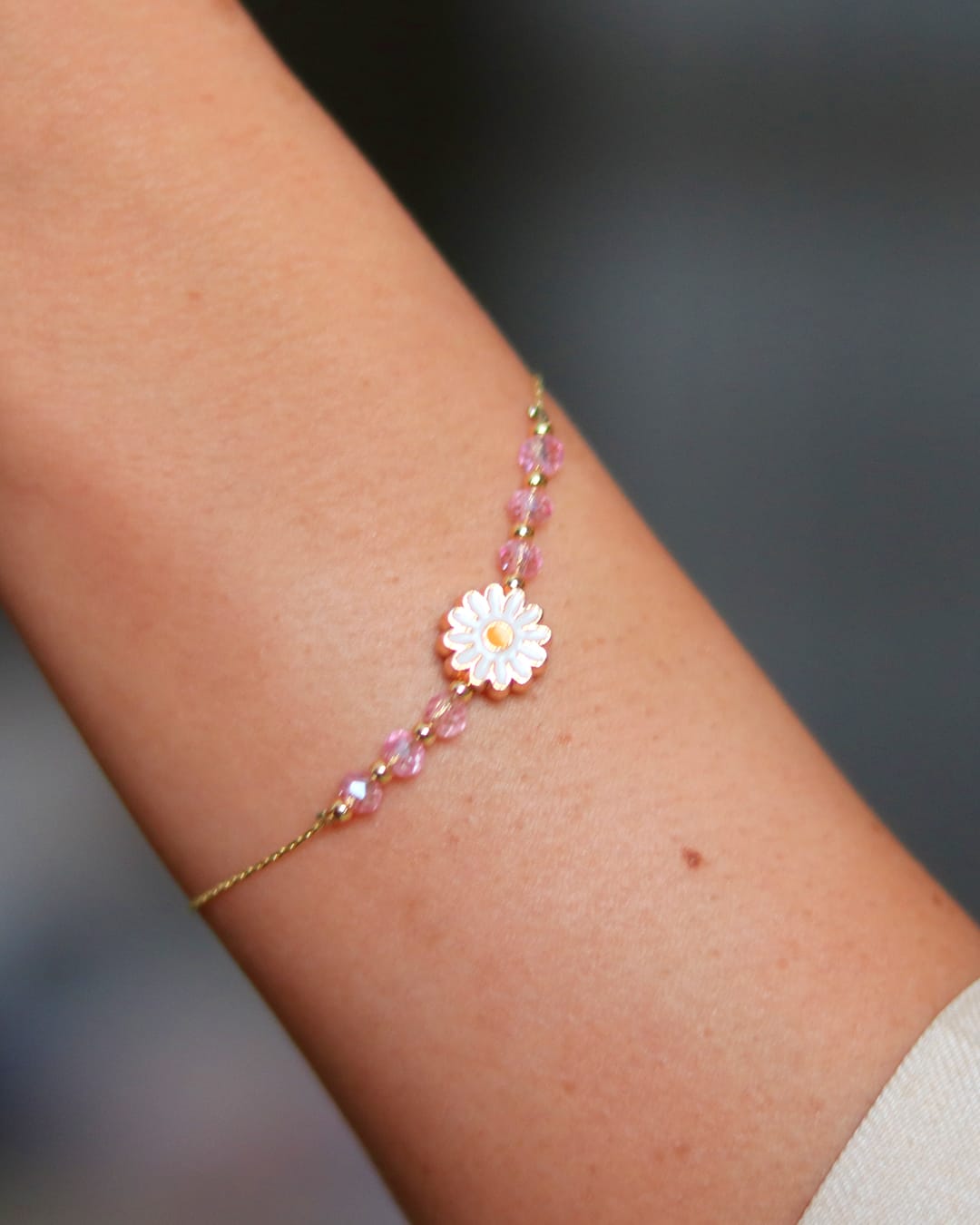 Bracelet Marguerite Rose