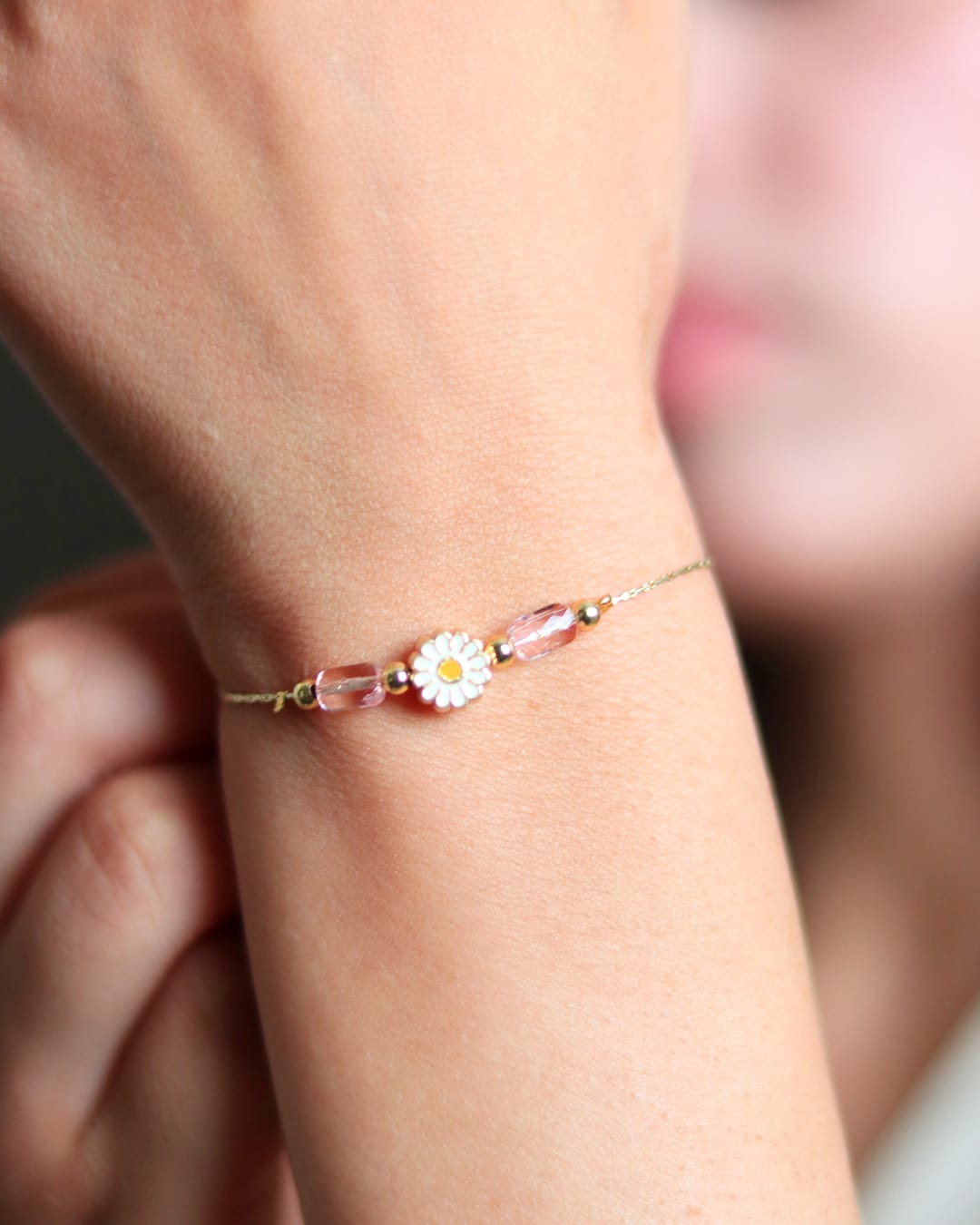 Bracelet Marguerite Rose