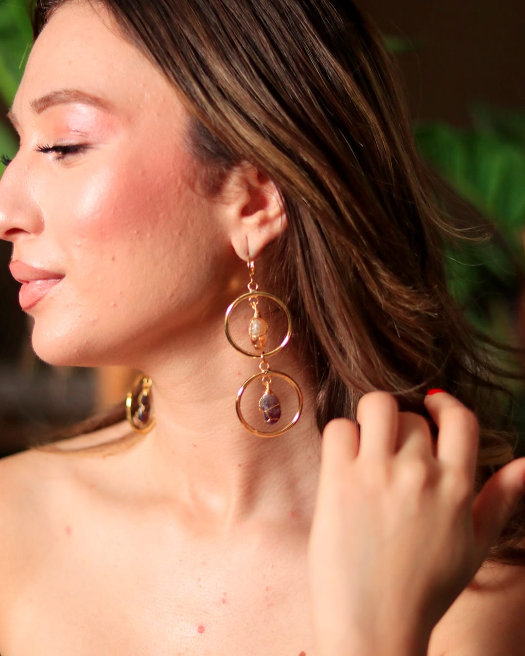 Boucles d’oreilles Duo Cristal – Image 2