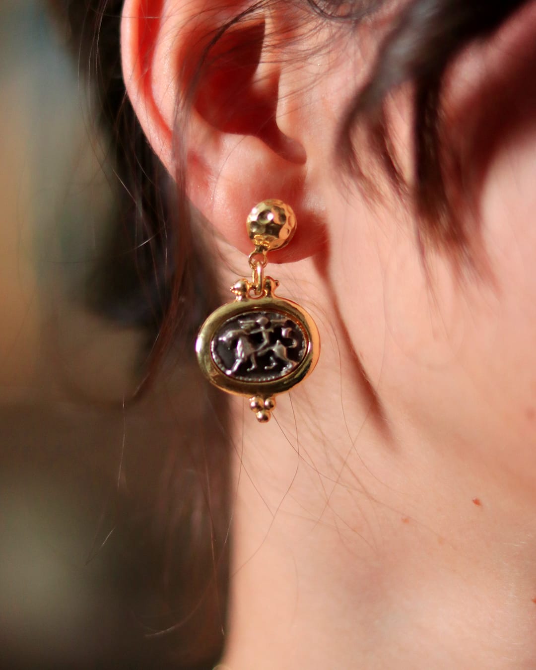 Boucles d’oreilles Médaillon Héritage